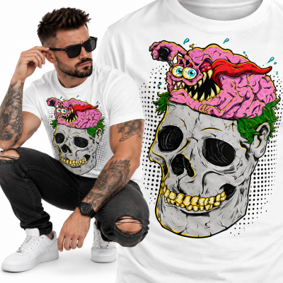 KOSZULKA HORROR SKULLPINK